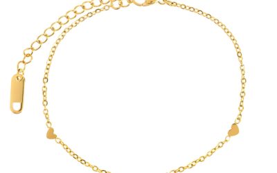 Bracelet fin ,chic et discret en coeur