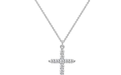 Collier en croix Argenté