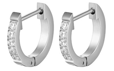 Boucles d’oreilles Elena argenté