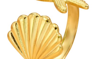 Bague  Étoile de mer et coquillage