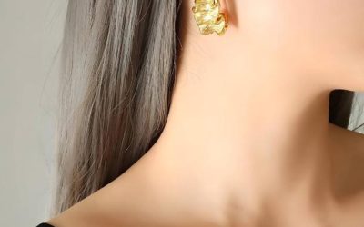 Boucles d’oreilles  Aurore Dorée