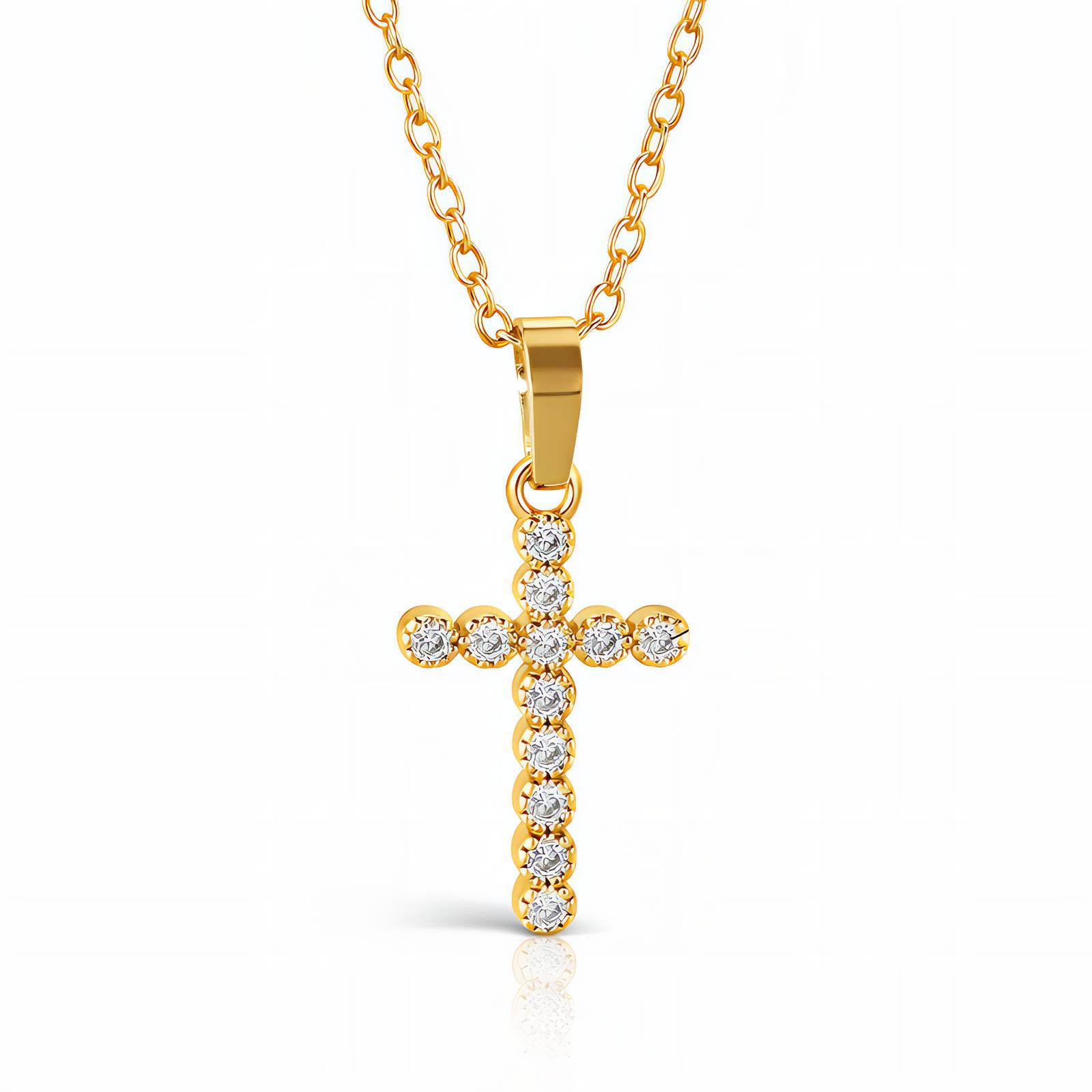 Collier Croix de Diamants