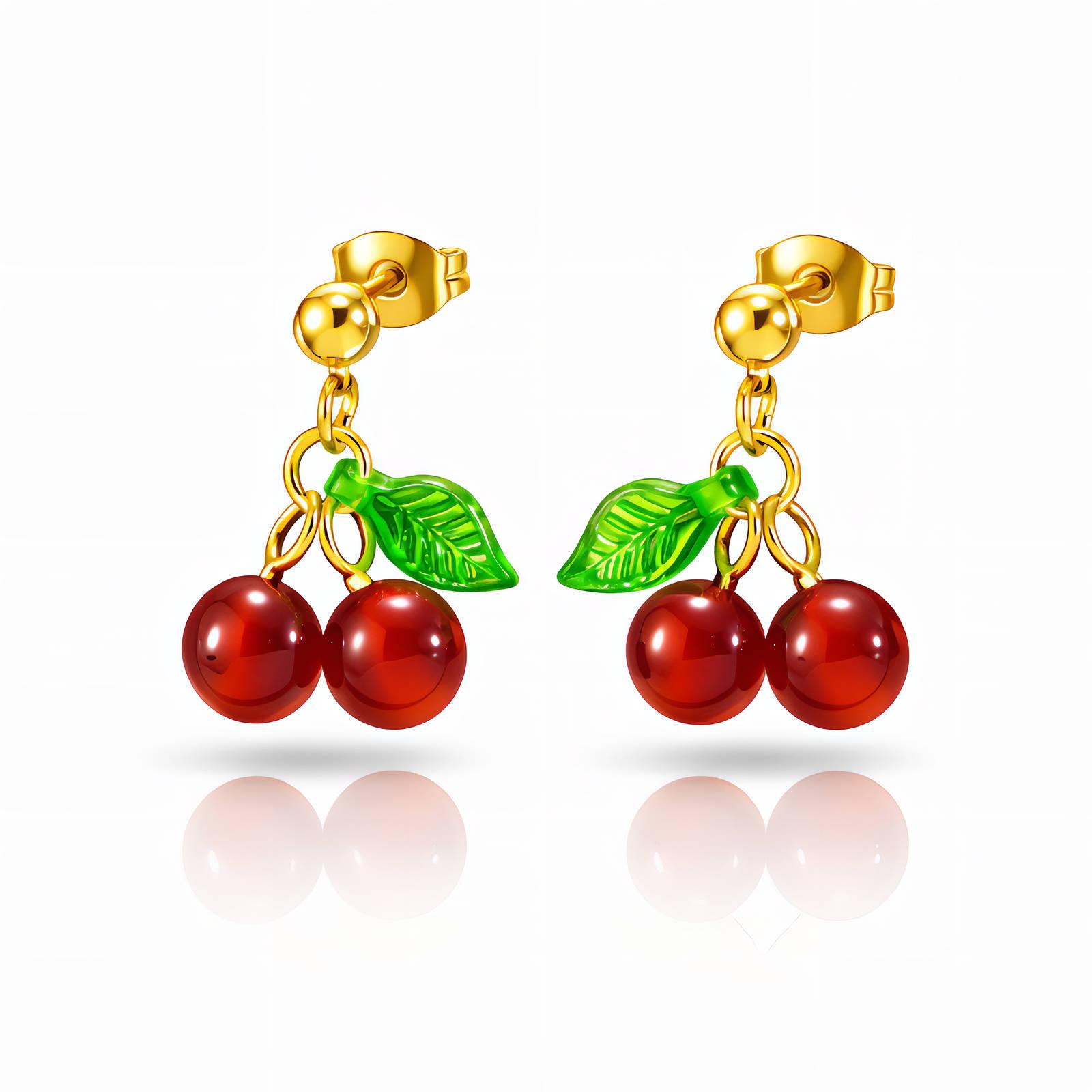 Boucles d’oreilles Cerises