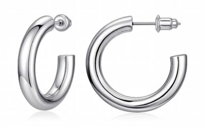 Boucles d’oreilles argentée