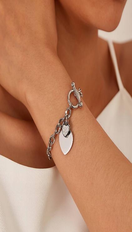 Bracelet Cœur Argenté