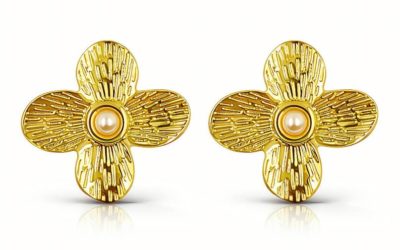 Boucles d’oreilles floral